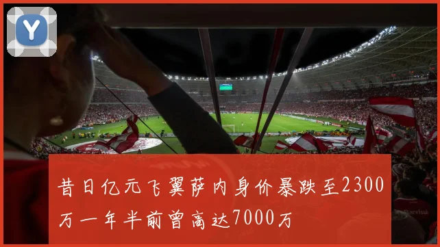 昔日亿元飞翼萨内身价暴跌至2300万一年半前曾高达7000万